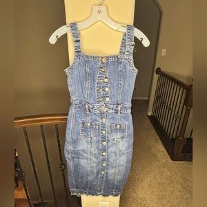 Tricot Blue Denim Button-Down Dress Size S 👗